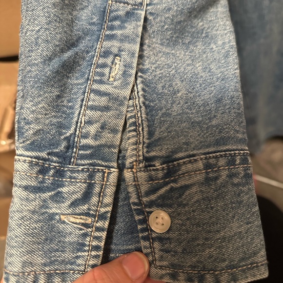 Oversized Shirtdress - Universal Thread Blue S - Picture 7 of 7